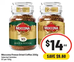 IGA Moccona Freeze Dried Coffee offer