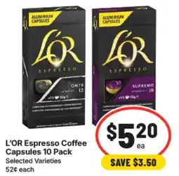 IGA L'OR Espresso Coffee Capsules offer