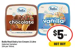IGA Bulla Real Dairy Ice Cream offer
