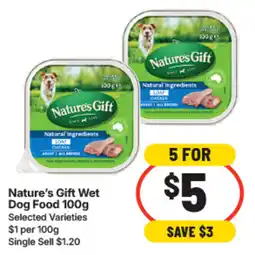 IGA Nature's Gift Wet Dog Food offer