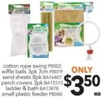 Cotton Rope Swing PB002 Wiffle Balls