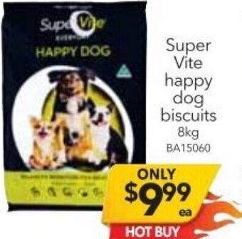 Cheap as Chips Super Vite Happy Dog Biscuits 8kg offer