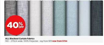 Spotlight All Blockout Curtain Fabrics offer