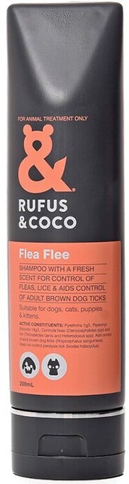 Rufus & Coco Flea Flee Treatment Shampoo 200mL