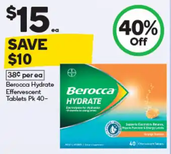 Berocca Hydrate Effervescent Tablets