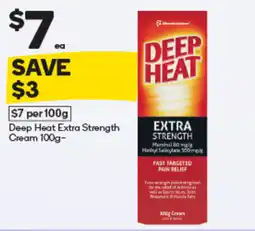 Woolworths Deep Heat Extra Strength Cream offer