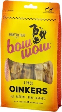 BIG W Bow Wow Oinkers Dog Treats 4 Pack offer