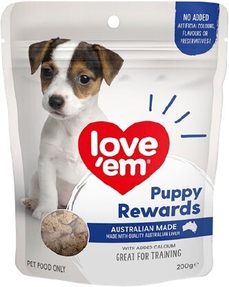 BIG W Love Em Puppy Reward Treats 200g offer