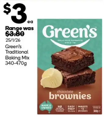 Green's Traditional Baking Mix