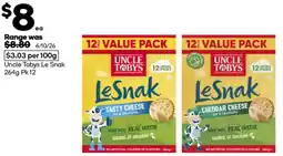 Woolworths Uncle Tobys Le Snak offer