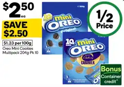 Woolworths Oreo Mini Cookies offer