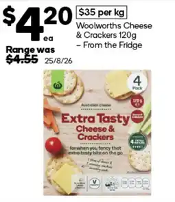 Woolworths Woolworths Cheese & Crackers offer