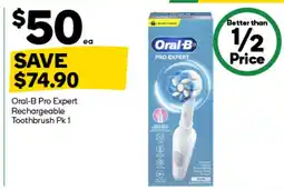 Woolworths Oral-B Pro Expert Rechargeable Toothbrush offer