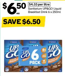 Woolworths Sanitarium UP&GO Liquid Breakfast Drink offer