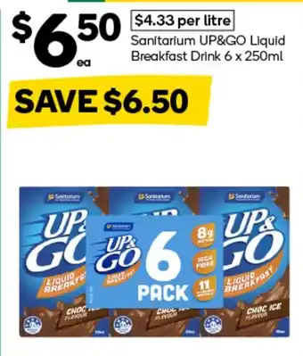 Sanitarium UP&GO Liquid Breakfast Drink