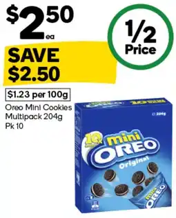 Woolworths Oreo Mini Cookies offer