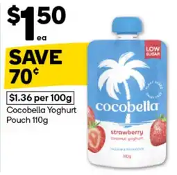 Woolworths Cocobella Yoghurt Pouch offer