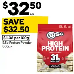 Woolworths BSc Protein Powder offer