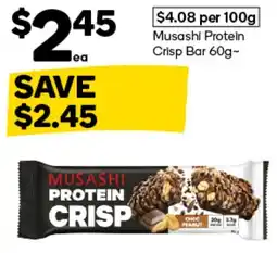 Woolworths Musashi Protein Crisp offer