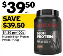 Woolworths Musashi High Protein Powder offer