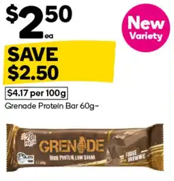 Woolworths Grenade Protein Bar offer