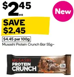 Woolworths Musashi Protein Crunch Bar offer