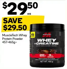 Woolworths MuscleTech Whey Protein Powder offer