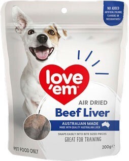 BIG W Love'em Beef Liver Dog Treats 200g offer
