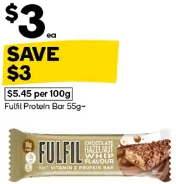 Woolworths Fulfil Protein Bar offer