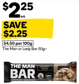 Woolworths The Man or Lady Bar offer