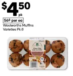 Woolworths Woolworths Muffins Varieties offer