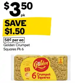 Woolworths Golden Crumpet Squares offer