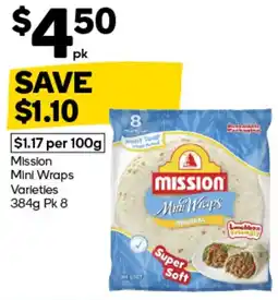 Woolworths Mission Mini Wraps Varieties offer