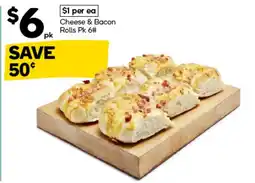 Woolworths Cheese & Bacon Rolls offer