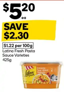 Woolworths Latina Fresh Pasta Sauce Varieties offer