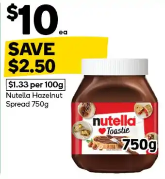 Nutella Hazelnut Spread