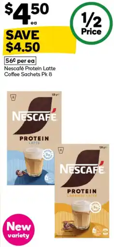 Woolworths Nescafe Protein Latte Coffee Sachets offer