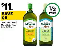 Woolworths Monini Extra Virgin Olive Oil offer