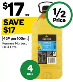 Woolworths Farmers Harvest Canola Oil offer
