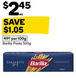 Woolworths Barilla Pasta offer