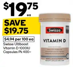 Woolworths Swisse Ultiboost Vitamin D offer