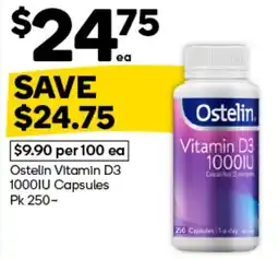 Woolworths Ostelin Vitamin D3 1000IU Capsules offer