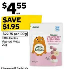 Woolworths Little Bellies Yoghurt Melts offer