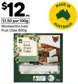Woolworths Woolworths Iced Fruit Cake offer