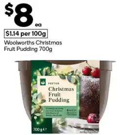 Woolworths Woolworths Christmas Fruit Pudding offer