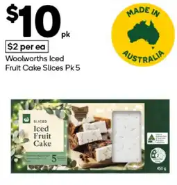 Woolworths Woolworths Iced Fruit Cake Slices offer