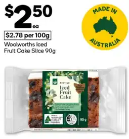 Woolworths Woolworths Iced Fruit Cake Slice offer