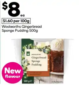 Woolworths Woolworths Gingerbread Sponge Pudding offer