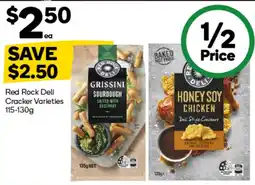 Woolworths Red Rock Deli Cracker Varieties offer
