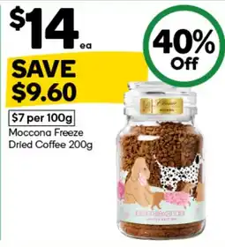 Woolworths Moccona Freeze Dried Coffee offer